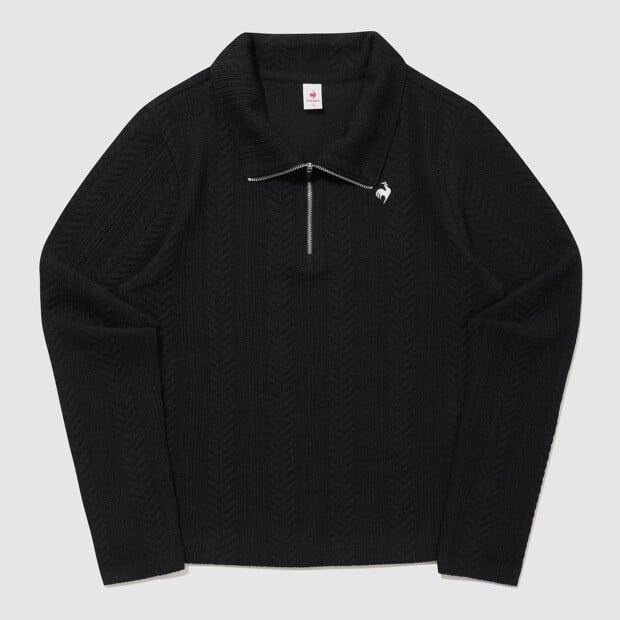 Áo nỉ le coq sportif Nữ QR322OFS91-BLK