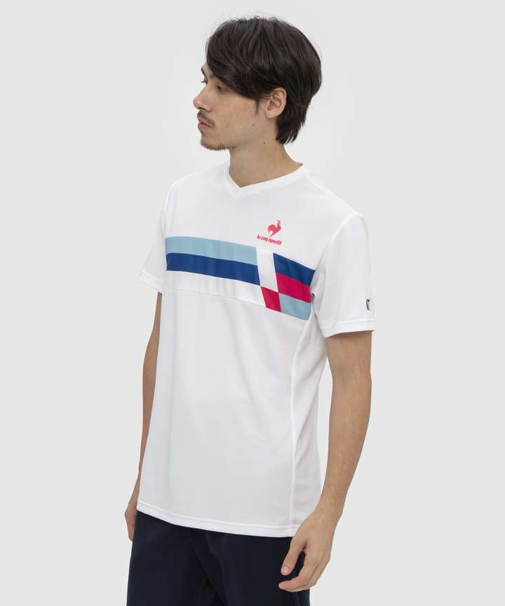 Áo T-Shirt le coq sportif nam - QTMTJA00-WHT