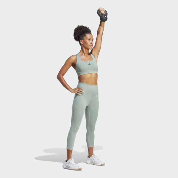 Quần legging tập luyện adidas cạp cao Optime Nữ - HR5417