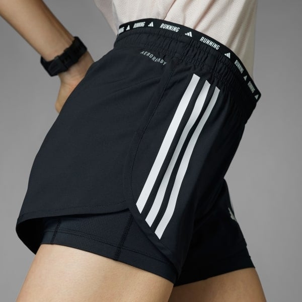 Quần short chạy bộ 2 trong 1 adidas Nữ IN1445