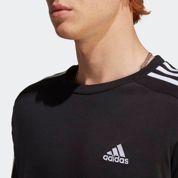 Áo T-shirt thể thao adidas 3 sọc Single Jersey Essentials Nam - IC9334