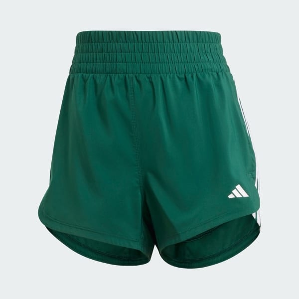 Quần short tập luyện adidas cạp cao Pacer 3 sọc Nữ - IX1077