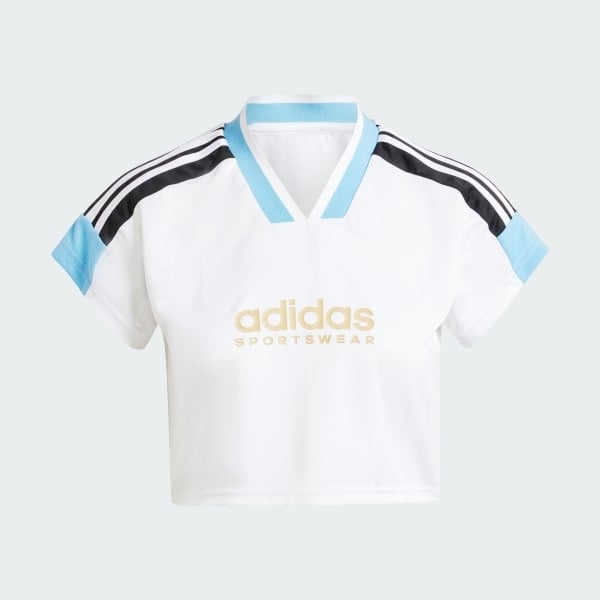 Áo jersey crop top adidas Tiro 3 sọc Nữ - IZ2083