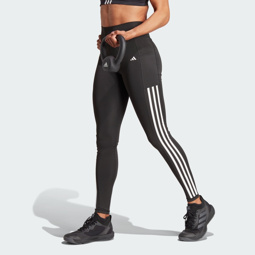 Quần legging tập luyện adidas Optime 3 sọc dáng dài Nữ - IT9105
