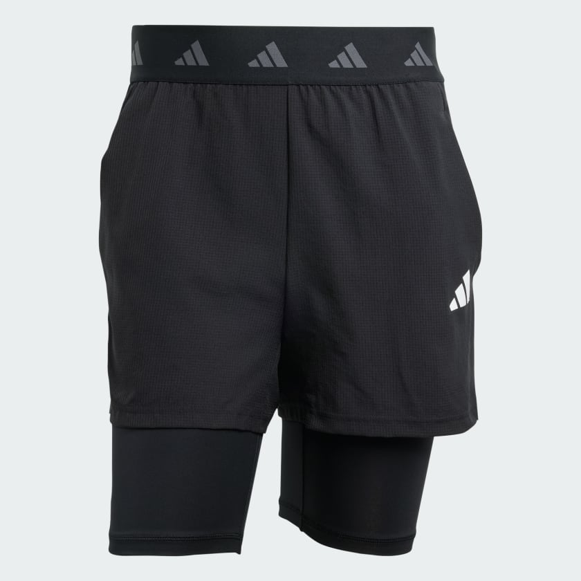 Quần short tập luyện adidas Gym+ 2 trong 1 Nam - JE5665