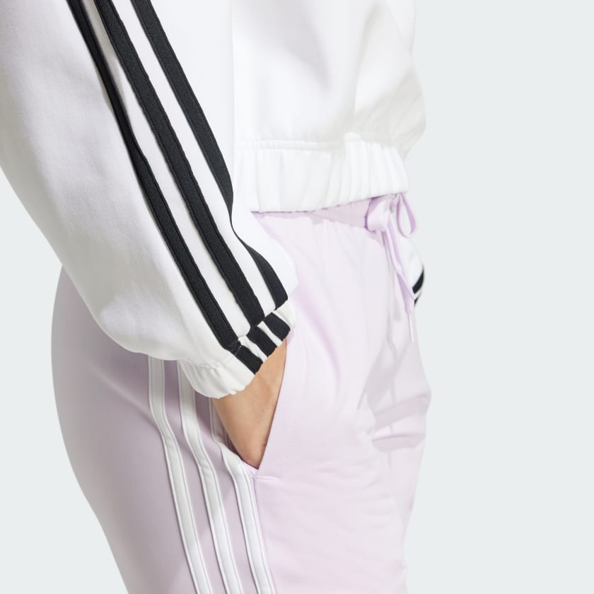 Áo sweatshirt adidas Future Icons 3 sọc khoá kéo 1/4 Nữ - JJ1664