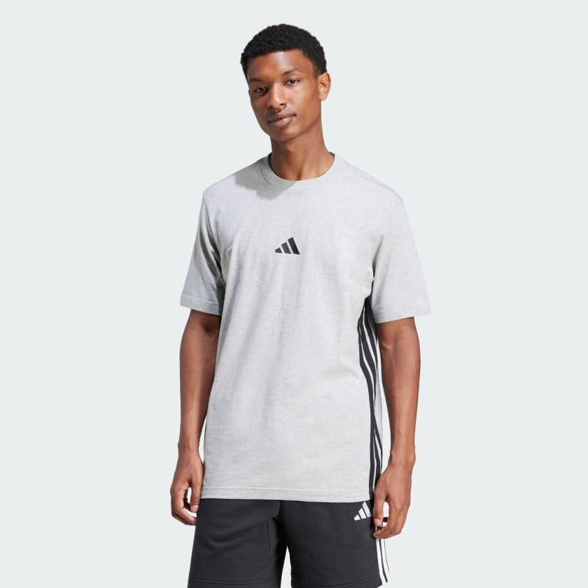 Áo T-shirt adidas Essentials 3 sọc Nam - JE6396
