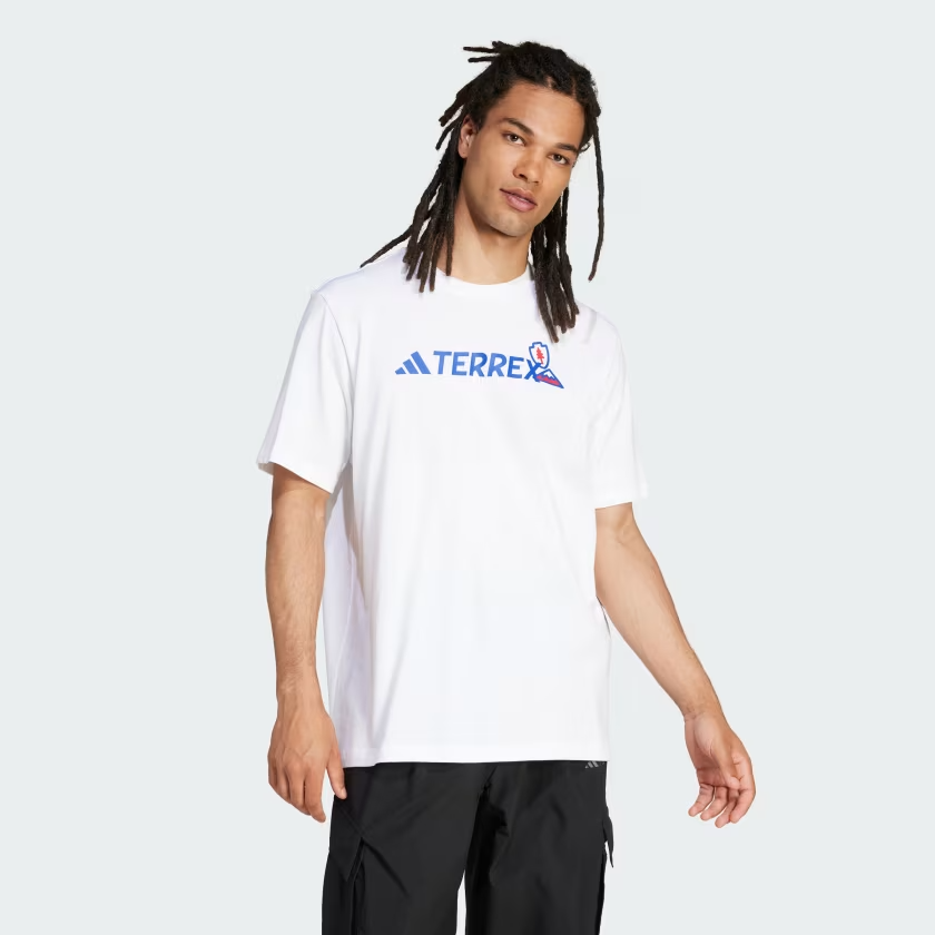 Áo T-shirt leo núi adidas TERREX hoạ tiết Nam - JI9164