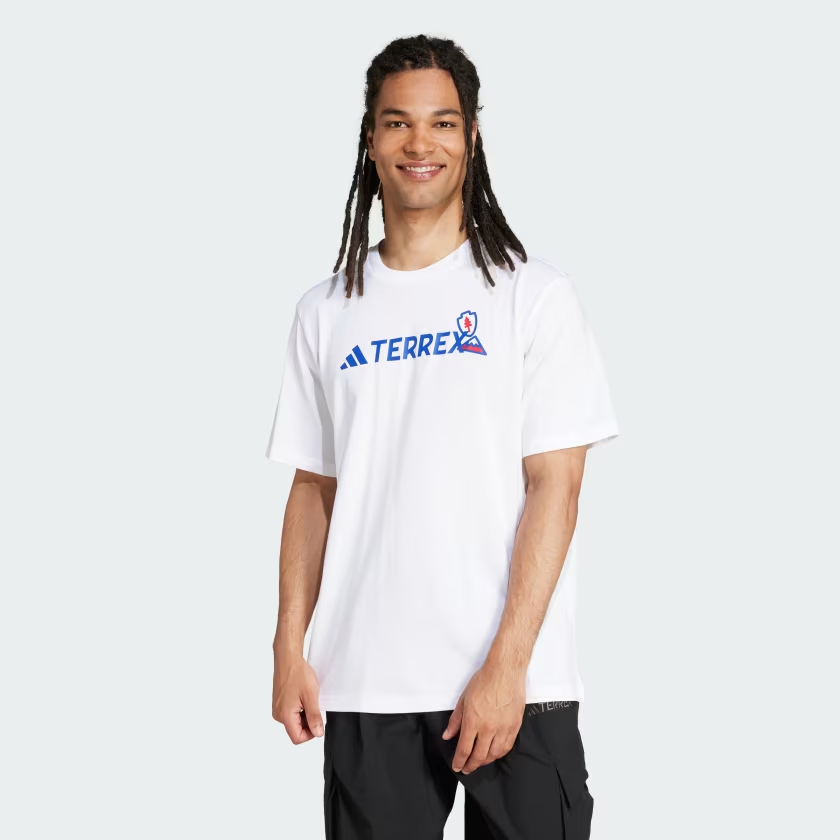 Áo T-shirt leo núi adidas TERREX hoạ tiết Nam - JI9164