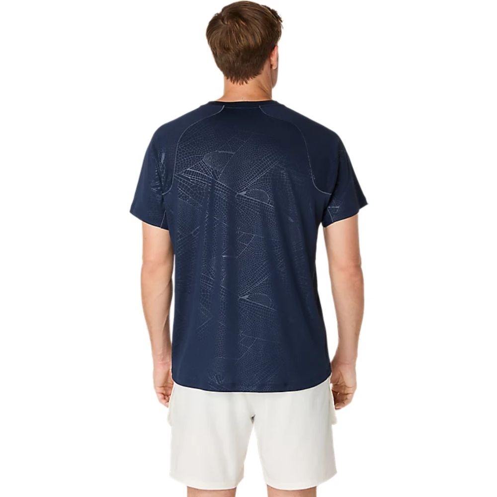 Áo T-shirt tennis/pickleball ASICS GAME ALL OVER PRINT Nam - 2041A353.400