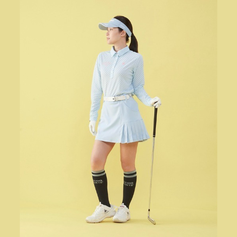 Áo Polo dài tay le coq golf Nữ - QGWVJB02V-BL00