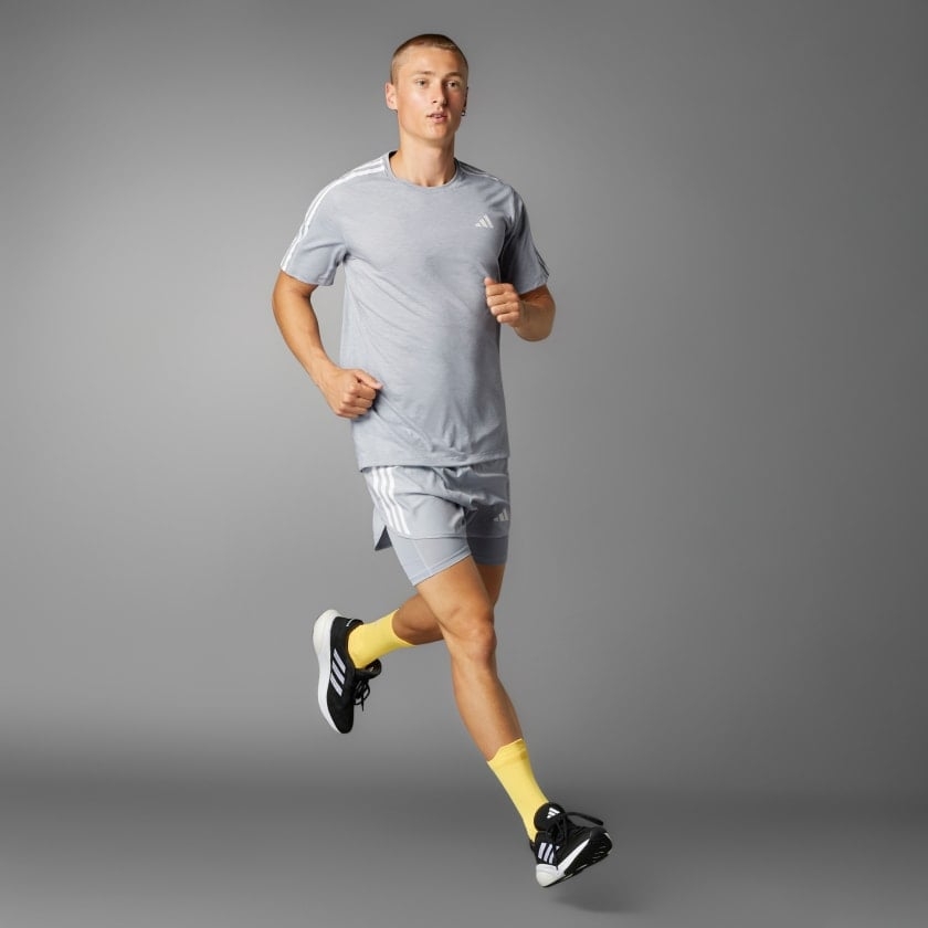 Áo T-shirt chạy bộ 3 sọc Nam adidas - IQ3836