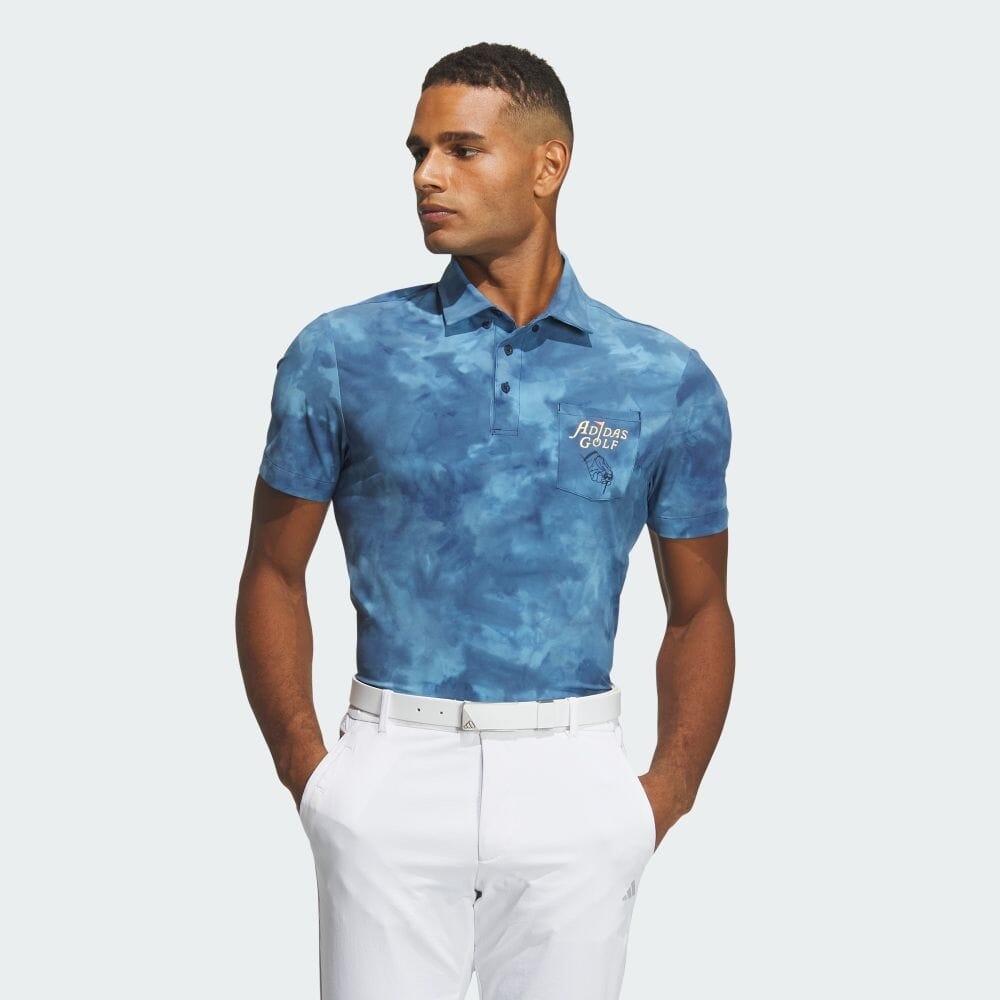 Áo Polo golf adidas hoạ tiết Playgreen Allover Nam - IN9046