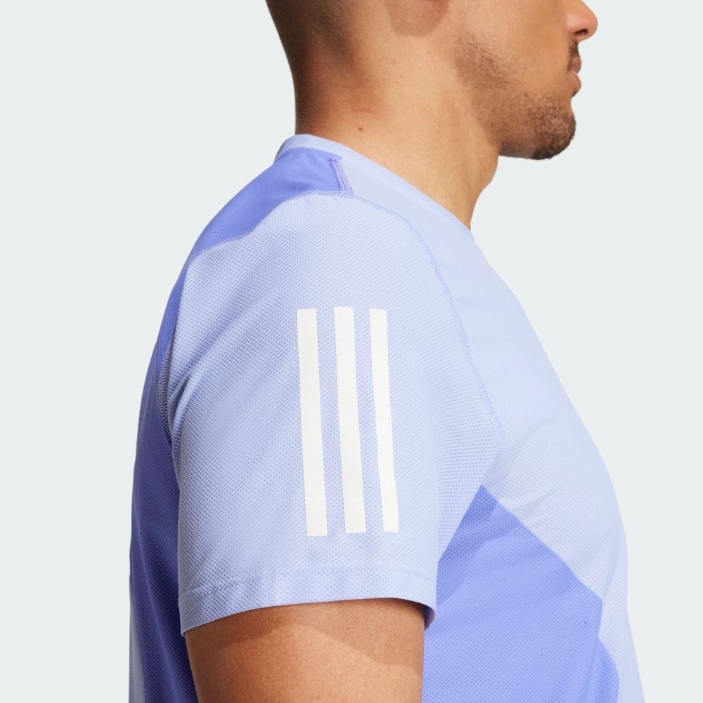 Áo T-shirt chạy bộ adidas Own the Run Colorblock AEROREADY Nam - IW0038