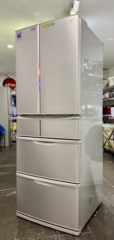 644⭕️冷蔵庫 大型 400ℓ シャープ 自動製氷 安い 中古 フレンチドア 