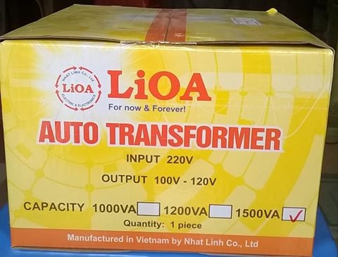 Biến áp tự ngẫu LIOA 1 pha 1500VA - 1500W