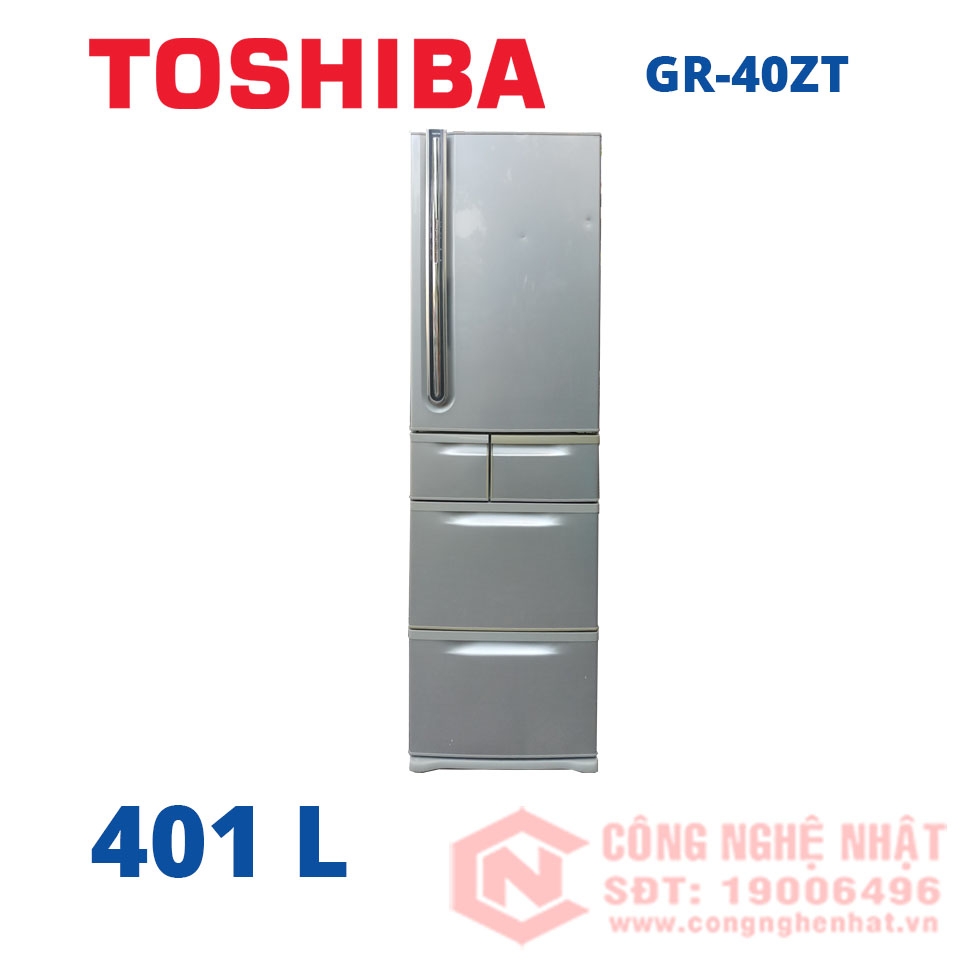 Tủ lạnh 5 cửa cao cấp Toshiba GR-40ZT(S) nội địa Nhật tình trạng 97%