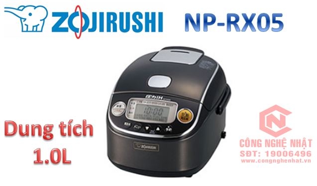 Nồi cơm điện cao tần áp suất  Zojirushi NP-RX05 0.54 Lít màu xám sản xuất 2017 bảo hành 12 tháng