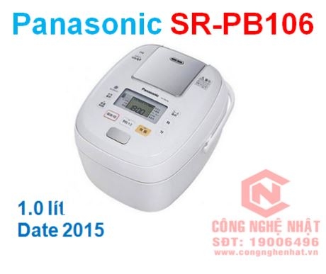 Nồi cơm điện cao tần áp suất Panasonic SR-PB106 1.0 lít màu trắng - Bảo hành 12 tháng
