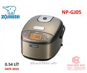 Nồi cơm điện cao tần IH chính hãng Zojirushi NP-GH05 0.54 Lít Made in Japan 2nd DATE 2018