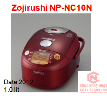Nồi cơm điện cao tần áp suất công nghệ AI trí tuệ nhân tạo Zojirushi NP-NC10N 1.0L Made in Japan năm 2012