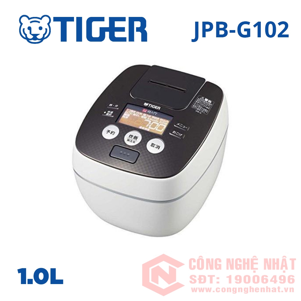 Nồi cơm điện cao tần áp suất hiệu Tiger JPB-G102 WA nội địa Nhật mới 100%