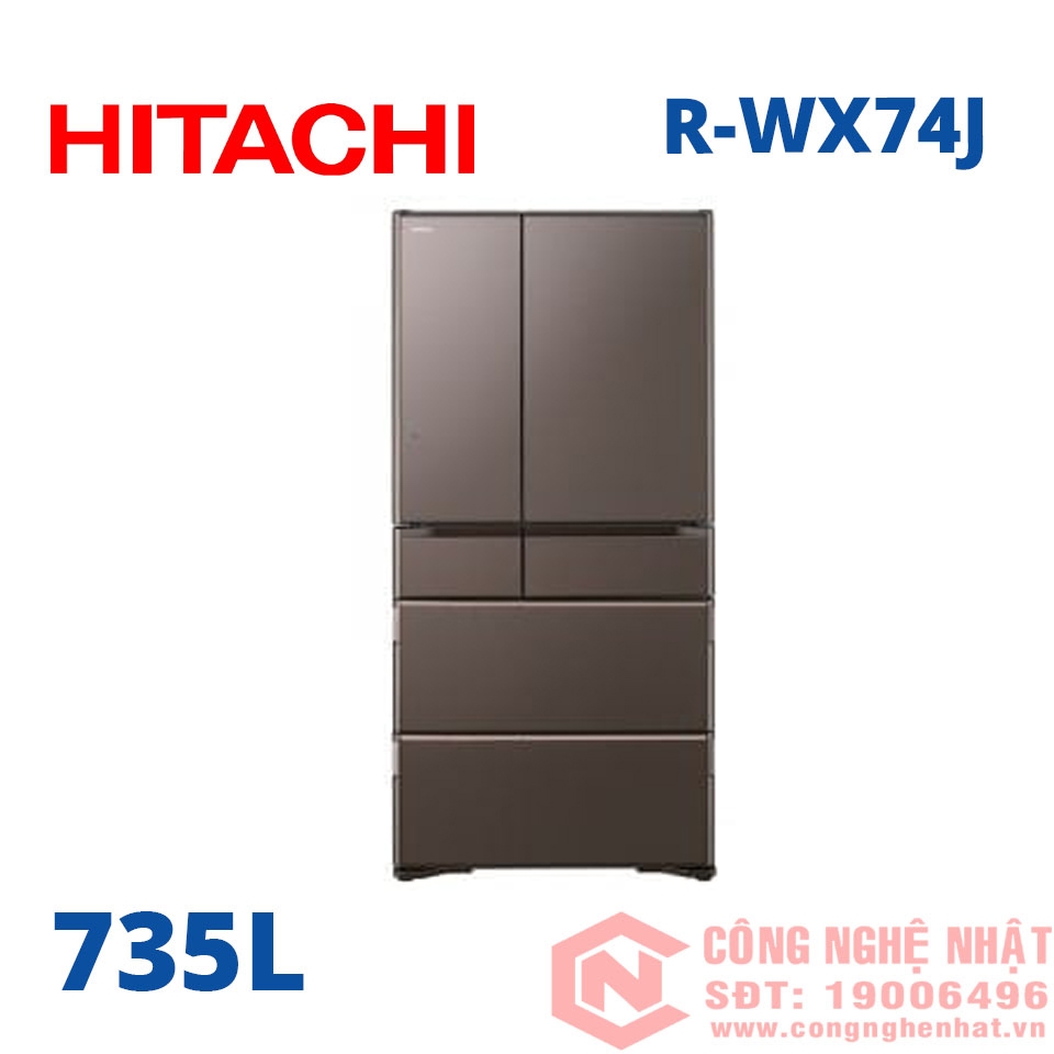 Tủ lạnh Hitachi R-WX74J nội địa Nhật