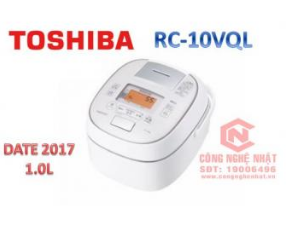 Nồi cơm điện cao tần áp suất hút chân không Toshiba vip  RC-10VQL  màu trắng 1.0L nội địa nhật mới 98%