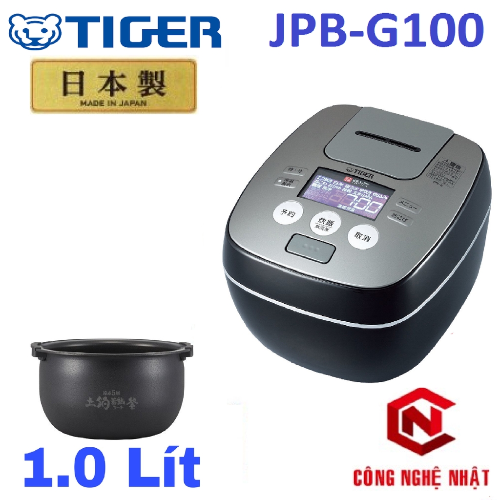 Nồi cơm điện cao tần áp suất IH TIGER JPB-G100 nội địa Nhật mới 97%