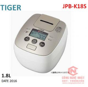 Nồi cơm điện cao tần áp suất 2 BI Tiger JPB-K18S 1.8L Made in Japan 2nd mới 97% Năm 2016