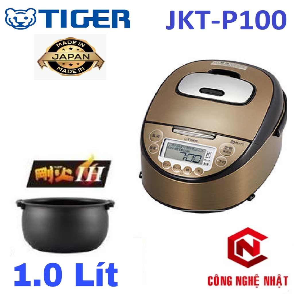 Nồi cơm cao tần IH TIGER JKT-P100 chính hãng Tiger mới 100%