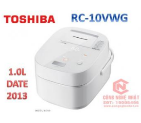 Nồi cơm điện cao tần áp suất hút chân không 2 Lớp Toshiba RC-10VWG 1.0 lít mới 98% nội địa Nhật Bản