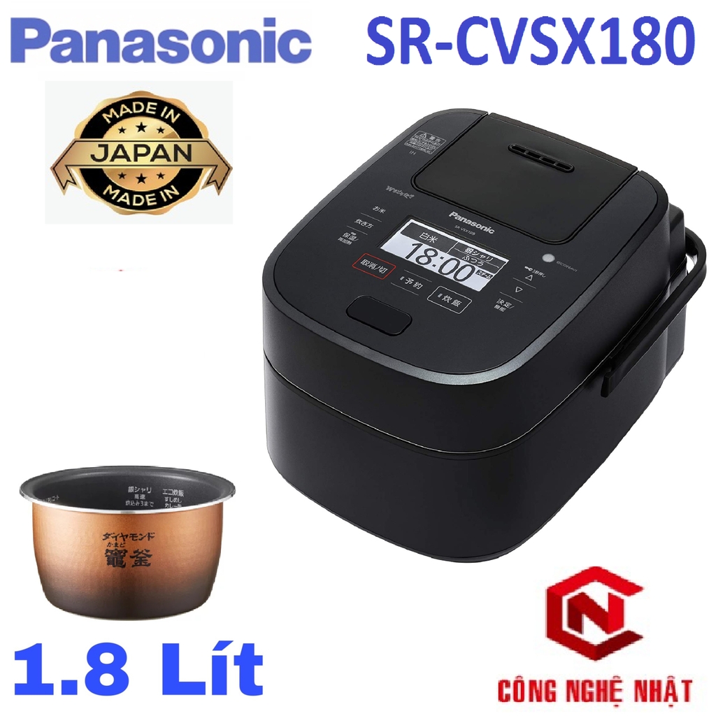 Nồi cơm cao tần IH áp suất PANASONIC SR-CVSX180 chính hãng 100% MADE IN JAPAN