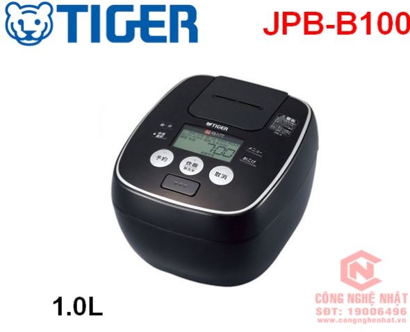 Nồi cơm điện Tiger JPB-B100 1 lít cao tần áp suất màu đen sx 2014 bảo hành 12 tháng