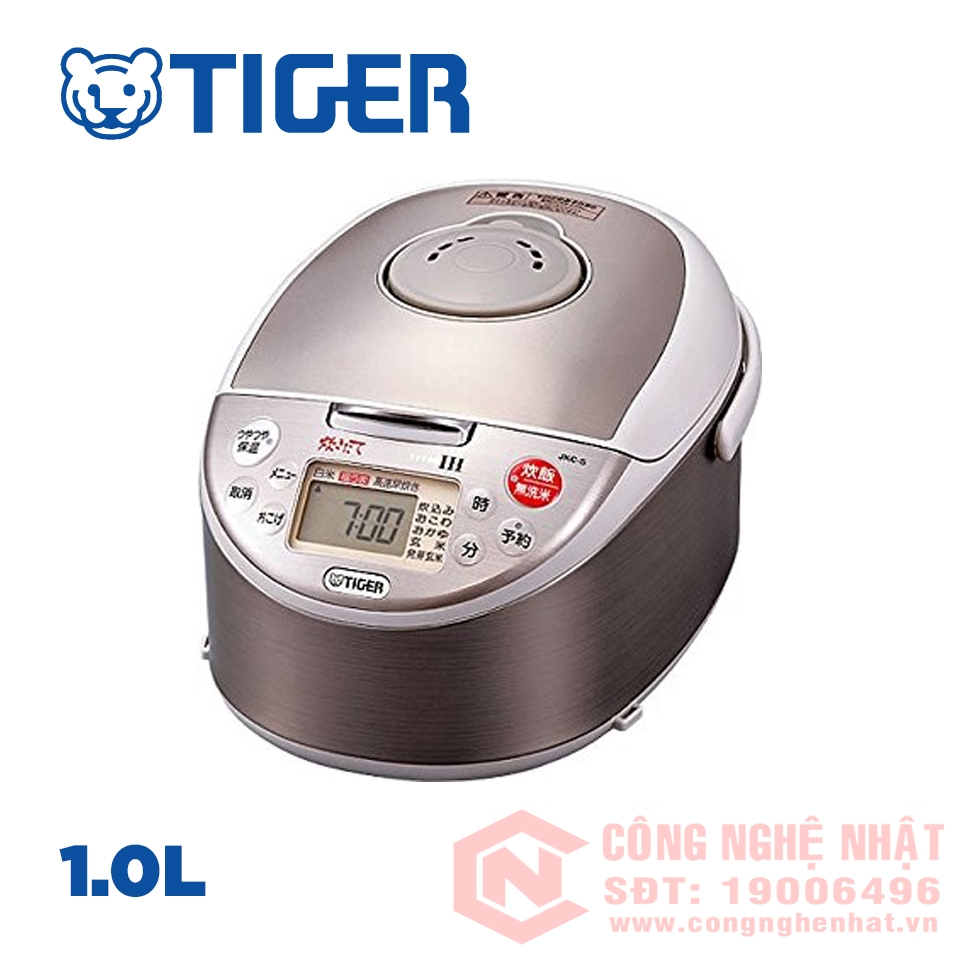 Nồi cơm điện IH hiệu Tiger JKC-S100 2006 dung tích 1.0L  màu xám nội địa nhật