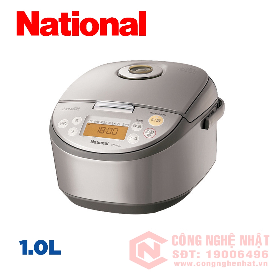 Nồi cơm điện IH hiệu National SR-A10H 1.0L màu xám nội địa Nhật