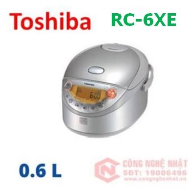 Nồi cơm điện cao tần IH Toshiba RC-6XE 0.63L Nhật Bản màu bạc mới 97% 2nd