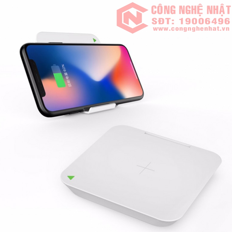 Đế sạc nhanh không dây chính hãng Mipow Power Xcube 300 màu trắng
