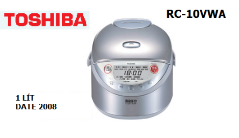 Nồi cơm điện cao tần áp suất hút chân không IH TOSHIBA RC-10VWA 1 lit màu xám  nội địa Nhật 97 %