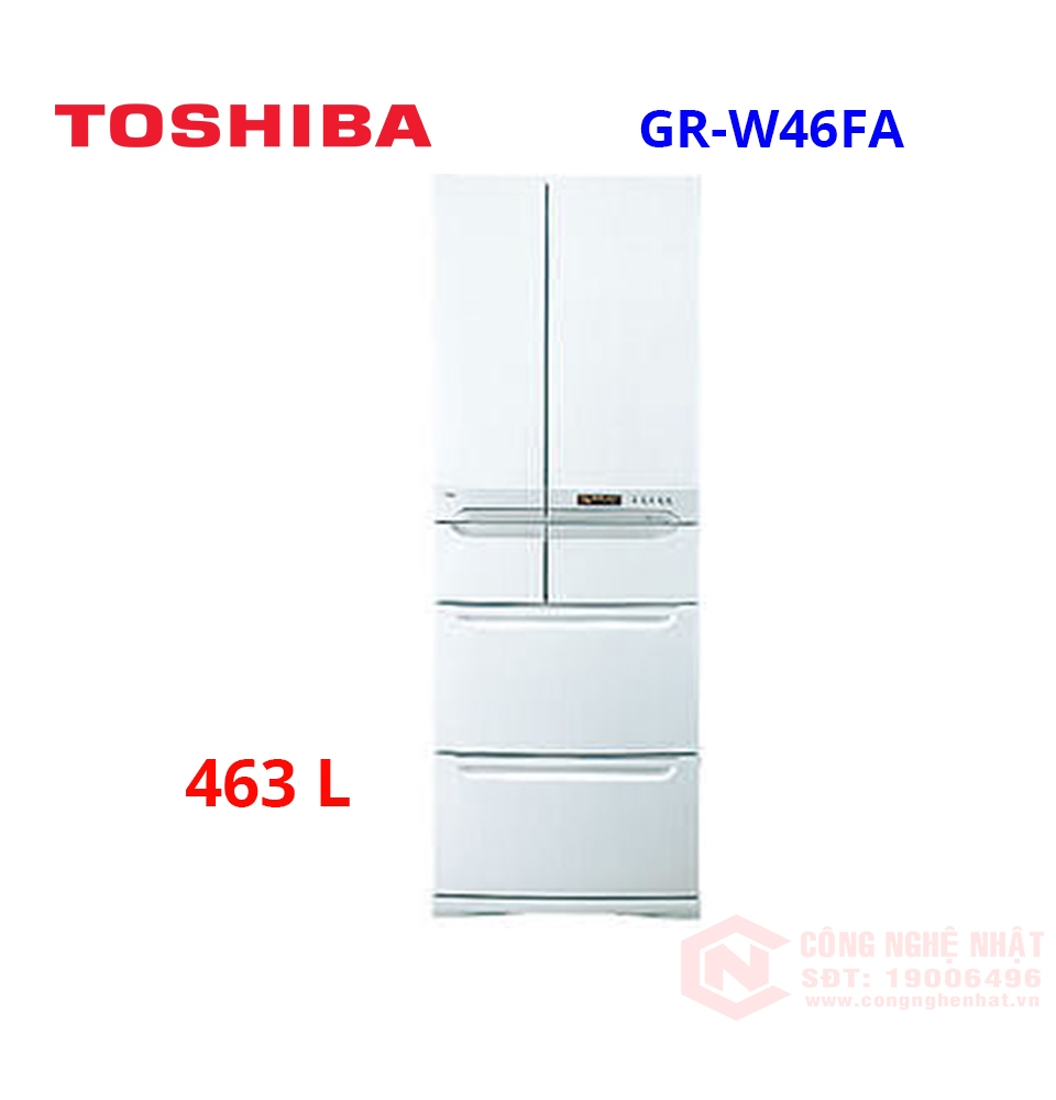 Tủ lạnh nội địa Toshiba GR-W46FA  thể tích 463L đời 2005