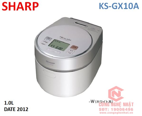 Nồi cơm điện cao tần chính hãng SHARP KS-GX10A 1.0 lít màu trắng nội địa Nhật Bản 2nd