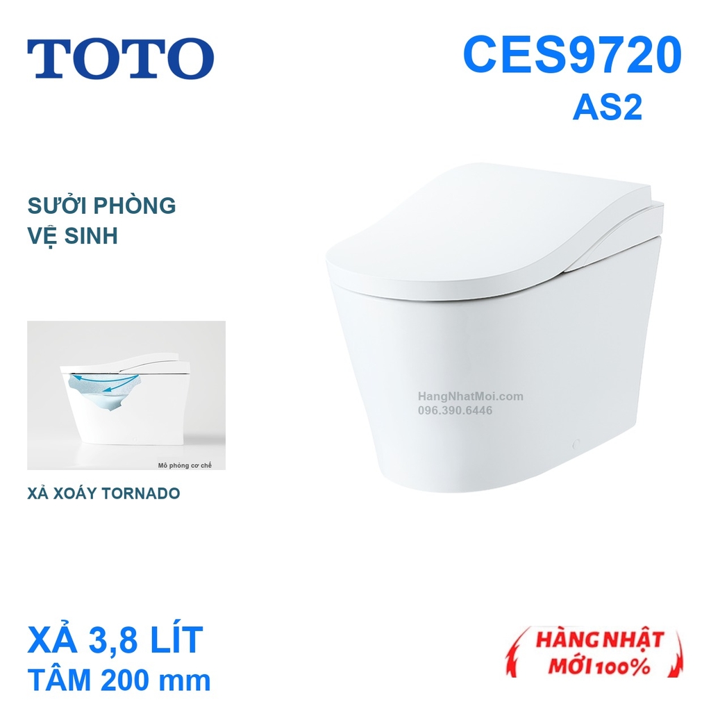 Bồn cầu thông minh TOTO NEOREST AS2 CES9720 màu trắng