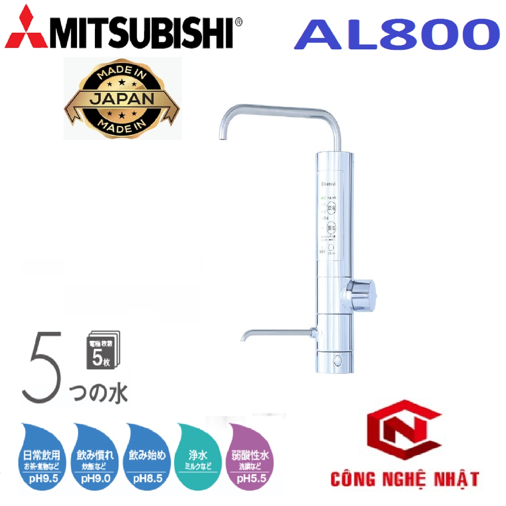 Máy lọc nước MITSUBISHI CLEANSUI ALKALINE AL800