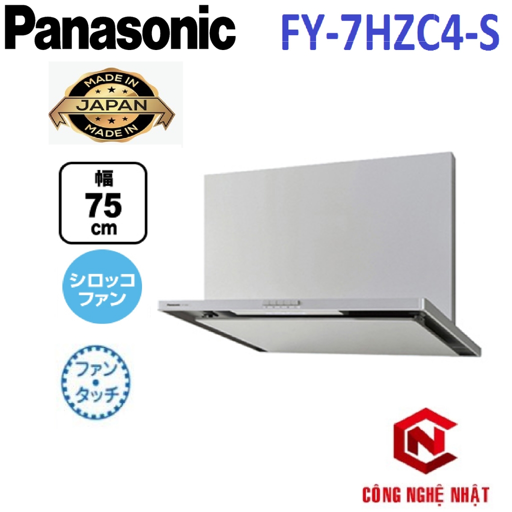 Máy hút mùi vuông thông minh PANASONIC FY-7HZC4-S