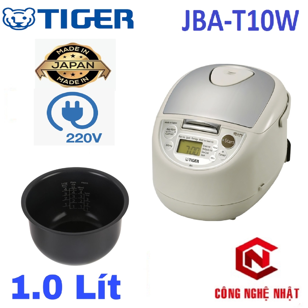 Nồi cơm điện điện tử TIGER JBA-T10W hàng chính hãng MADE IN JAPAN mới 100%