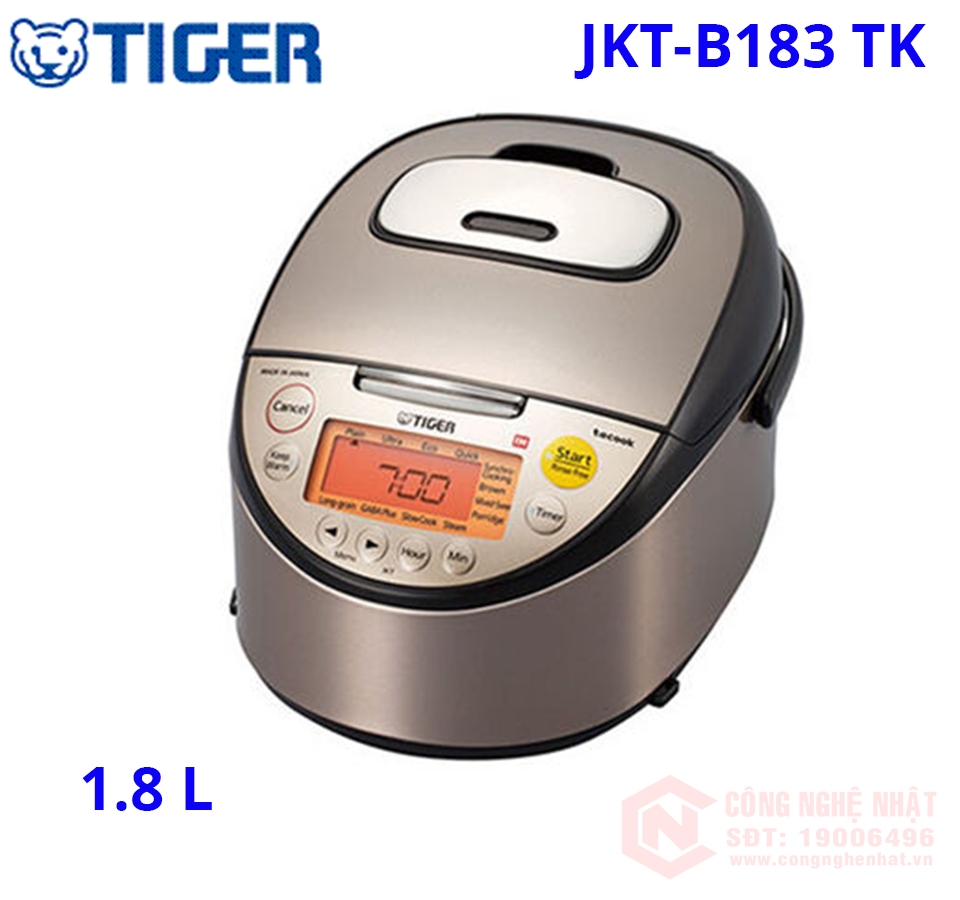 Nồi cơm điện cao tần IH 1.8 LÍT TIGER JKT-B183 TK