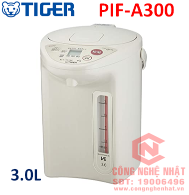 Bình thủy điện chính hãng Tiger PIF-A300 3.0L nội địa Nhật 2015 mới 98%