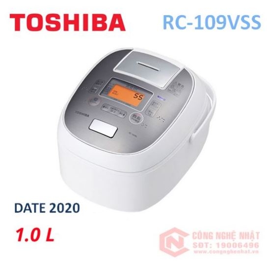 Nồi cơm điện cao tần Toshiba RC-109VSS 1.0 lit Nội địa Nhật sản xuất 2020