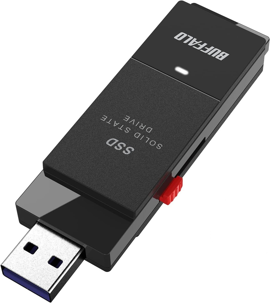 Ổ Cứng Di Động SSD Siêu nhỏ Chính Hãng Buffalo USB3.2 Gen2 SSD-PUT2.0U3B- Nội Địa Nhật