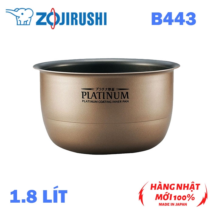 Xoong Platinum B443 mới 100% dành cho các mã nồi cơm điện như NP-HIH18, NP-HJH18, NP_HRQ18,...